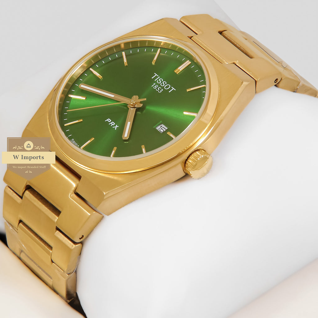 LATEST COLLECTION PRX YELLOW GOLD WITH GREEN DIAL WATCH Royal